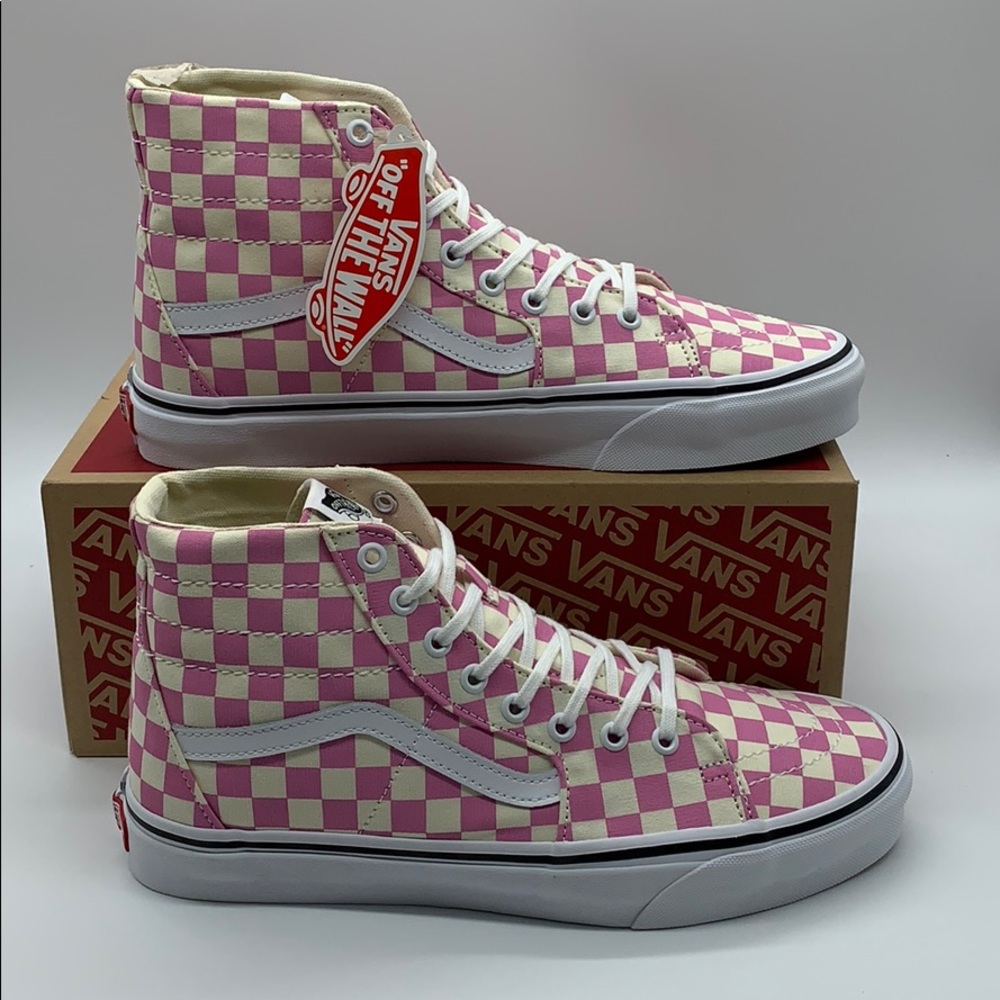 VANS Sk-8-Hi Tapered CHECKERBOARD Fchsapktrwt men’ - Picture 2 of 16